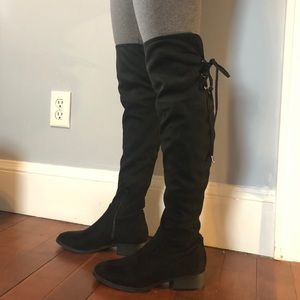 NWT Nordstrom black knee boots! Originally $175